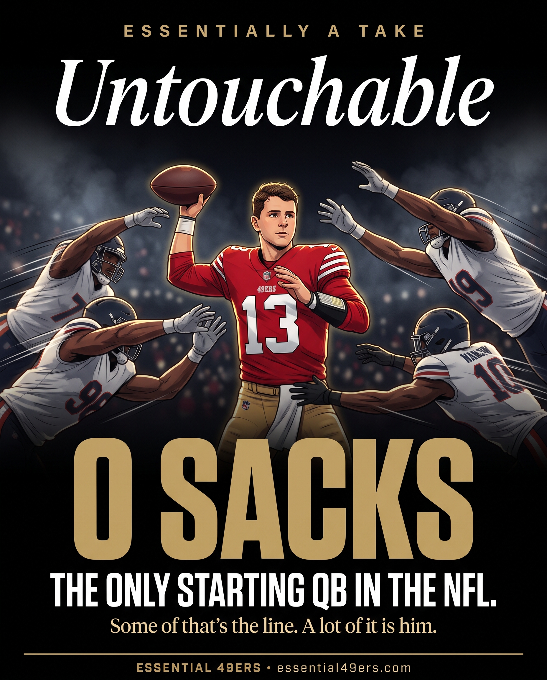 Untouchable: 0 sacks, the only starting QB in the NFL